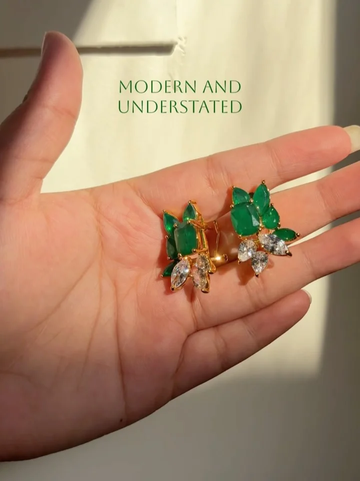Emerald-Tone Studs